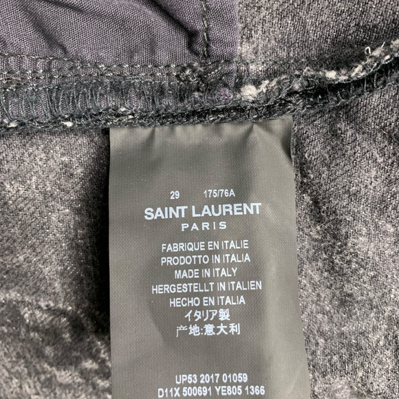 Saint Laurent Gray Denim Pants - Picture 7 of 8
